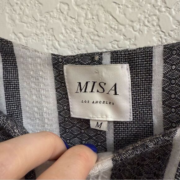 Misa Los Angeles Revolve Striped Nicolette Dress Size M - Picture 3 of 7